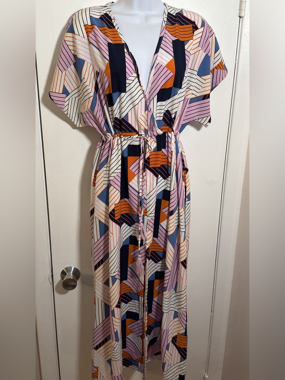 Women's Geometric Print Maxi Dress